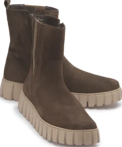Stiefeletten|Gabor Chelsea Boot in Übergrößen Braun