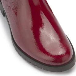 Stiefeletten|Horsch Schuhe Chelsea Boot in Übergrößen Rot