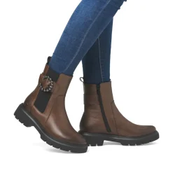 Stiefeletten|Remonte Chelsea Boot in Übergrößen Braun