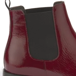 Stiefeletten|Horsch Schuhe Chelsea Boot in Untergrößen Rot