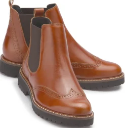 Stiefeletten|Horsch Schuhe Chelsea Boot in Untergrößen Braun