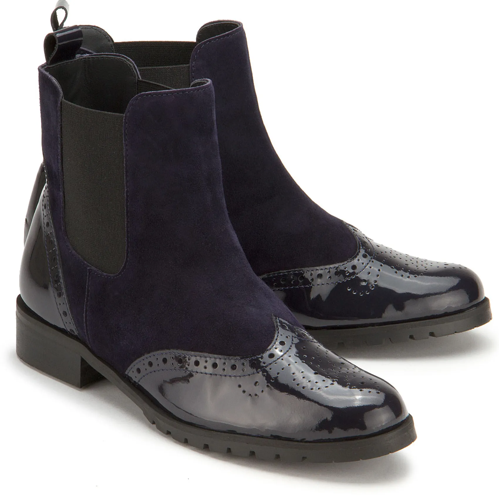 Stiefeletten|Horsch Schuhe Chelsea Boot in Untergrößen Blau