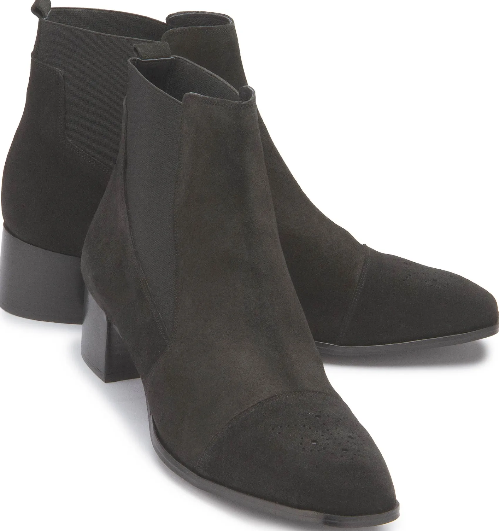Stiefeletten|Horsch Schuhe Chelseaboot in Übergrößen Schwarz