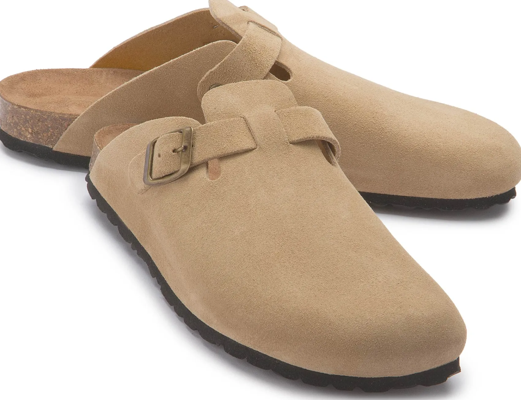 Pantoletten|Horsch Schuhe Clog in Untergrößen Beige