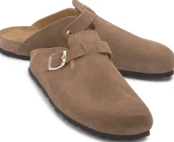 Sandalen|Pantoletten|Horsch Schuhe Clog in Untergrößen Braun