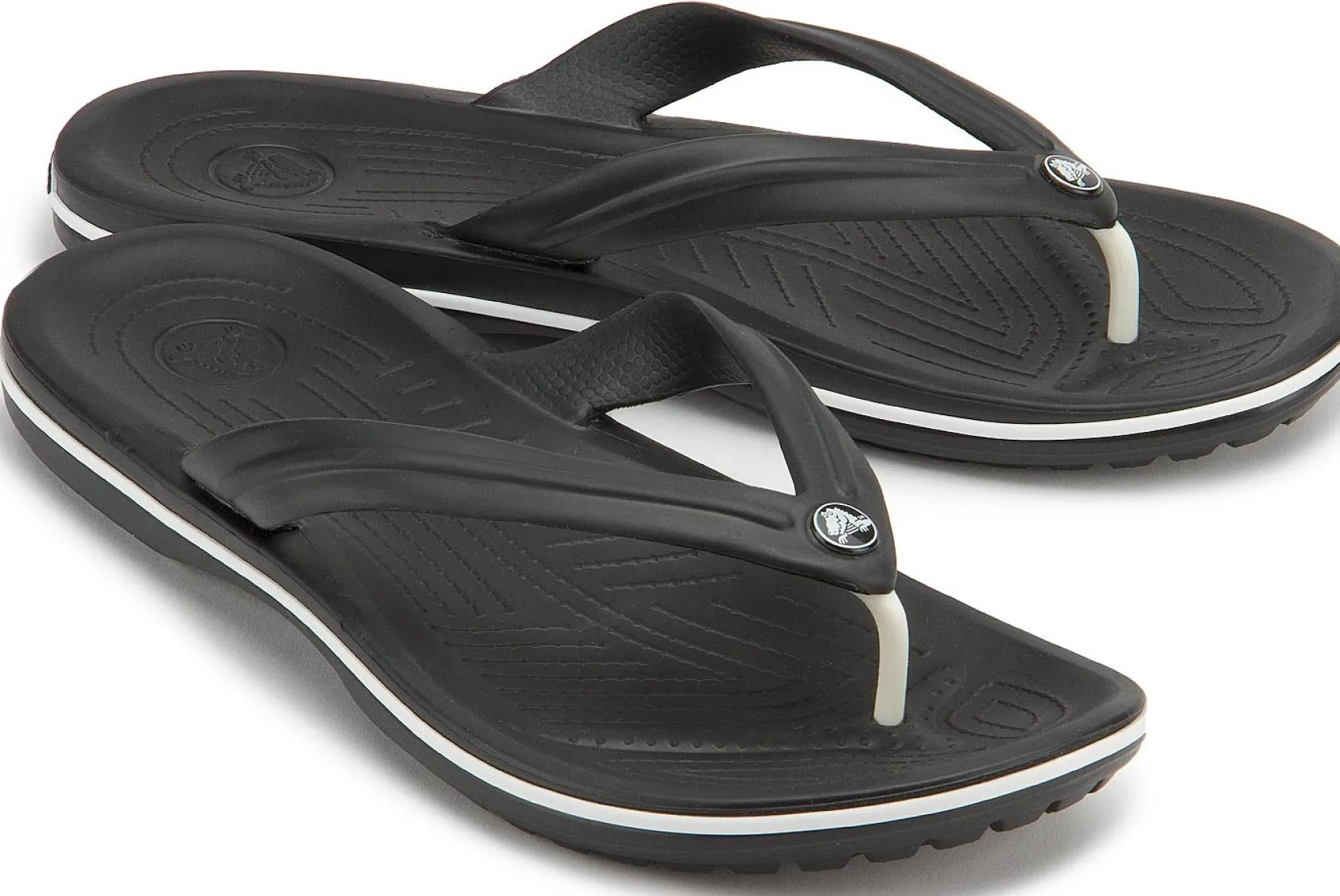 Zehentrenner|Sandalen|Crocs_Damen Crocs in Übergrößen Schwarz