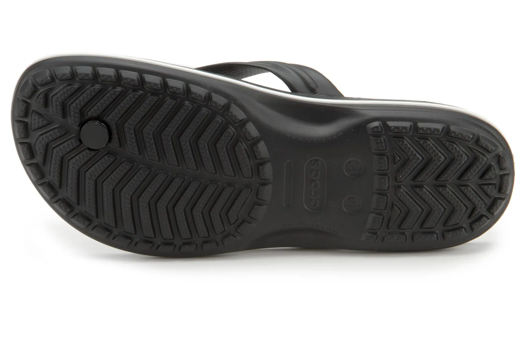 Zehentrenner|Sandalen|Crocs_Damen Crocs in Übergrößen Schwarz