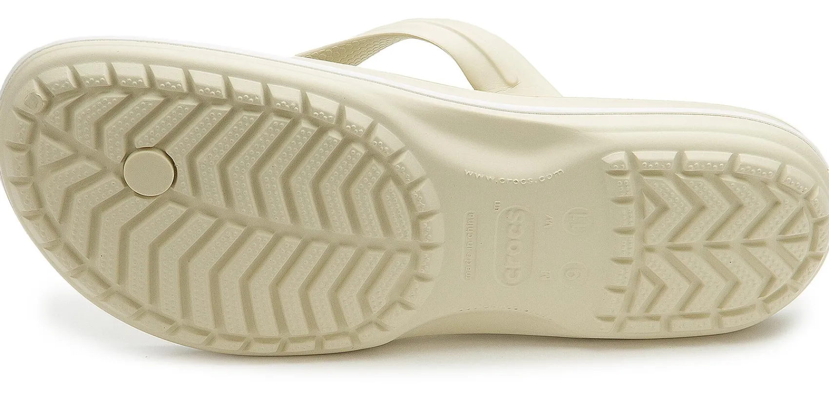 Zehentrenner|Sandalen|Crocs_Damen Crocs in Übergrößen Beige