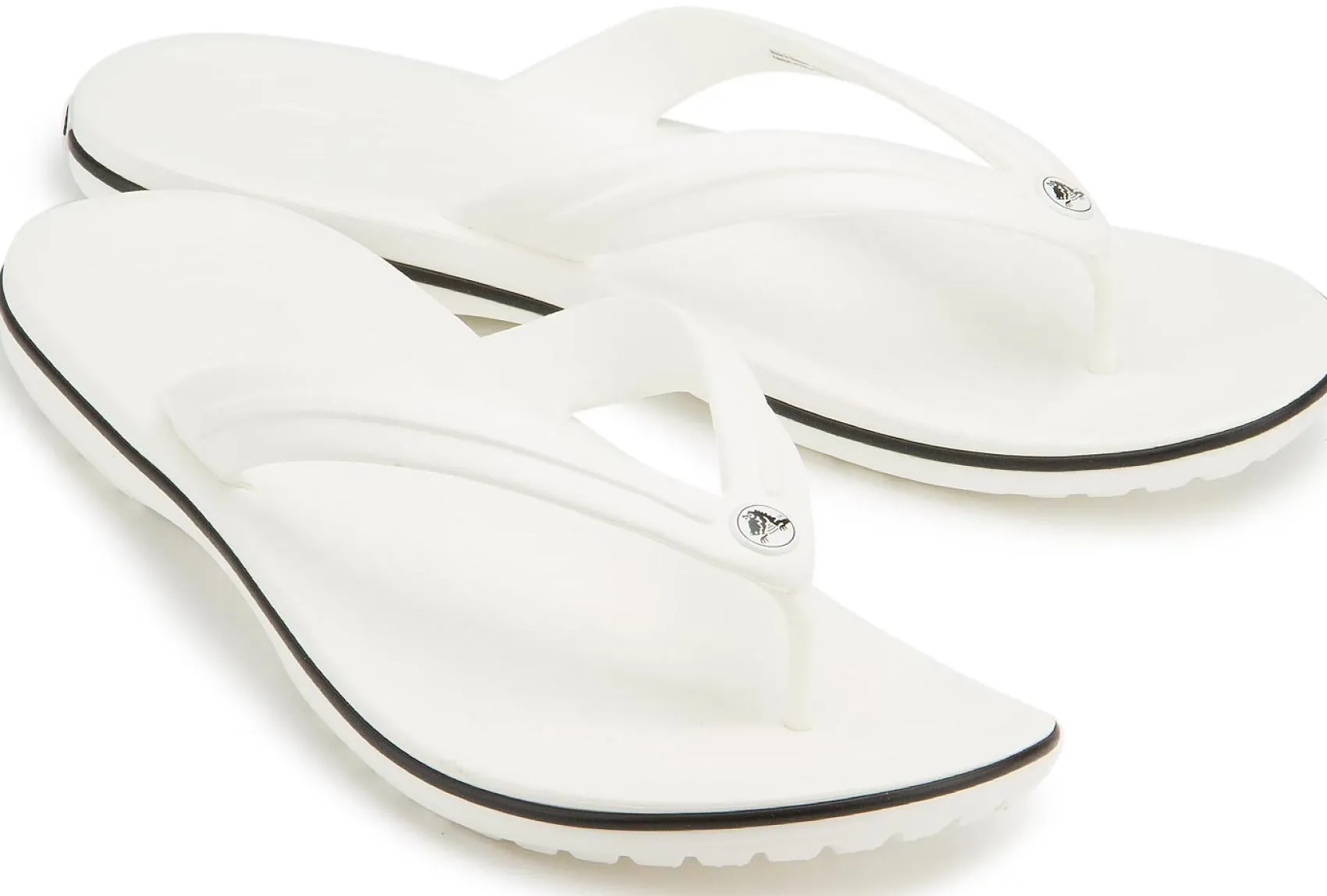 Sandalen|Crocs_Herren Crocs Zehentrenner in Übergrößen Weiß