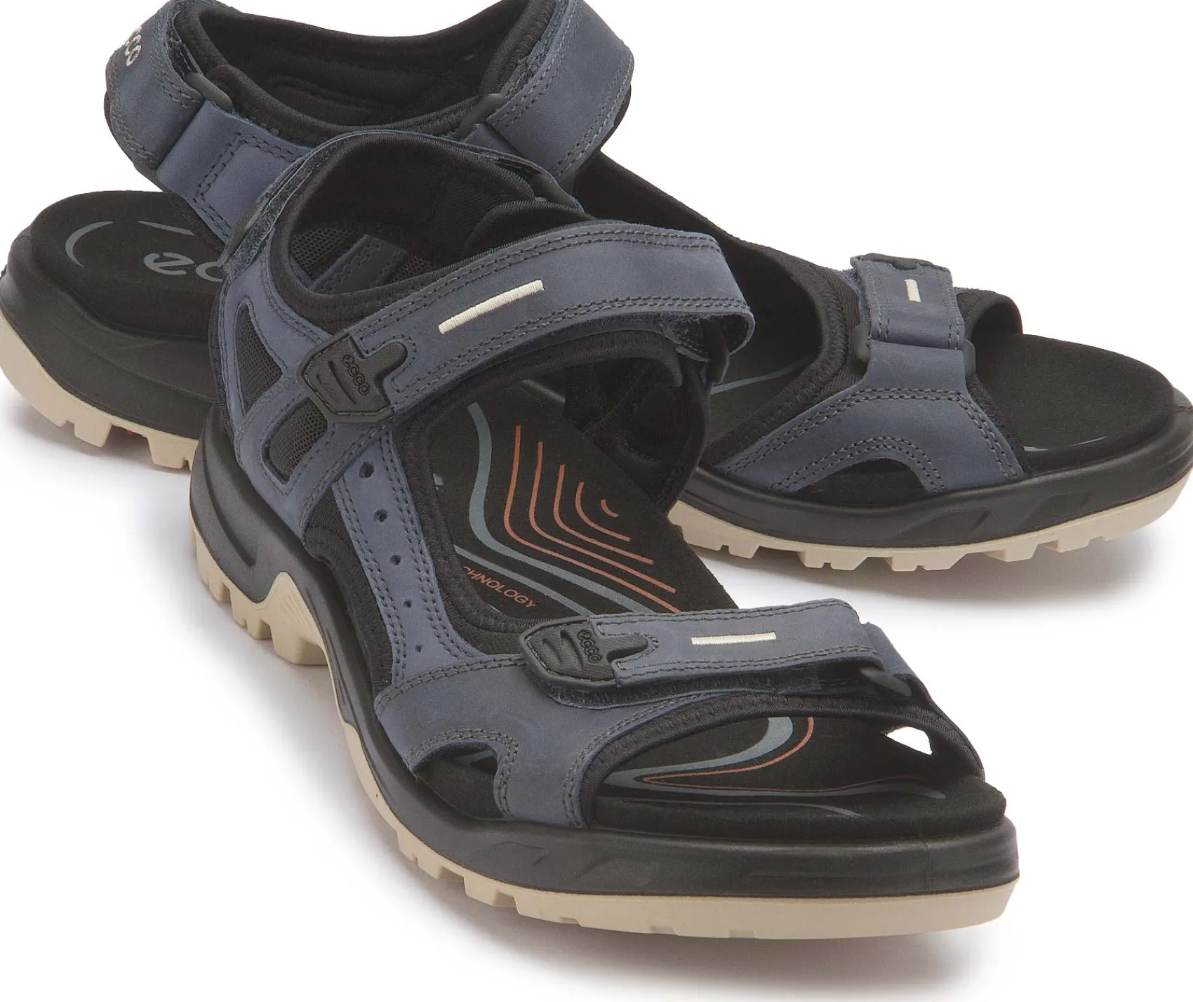 Sandalen|Outdoor|Ecco Sandale in Übergrößen Blau