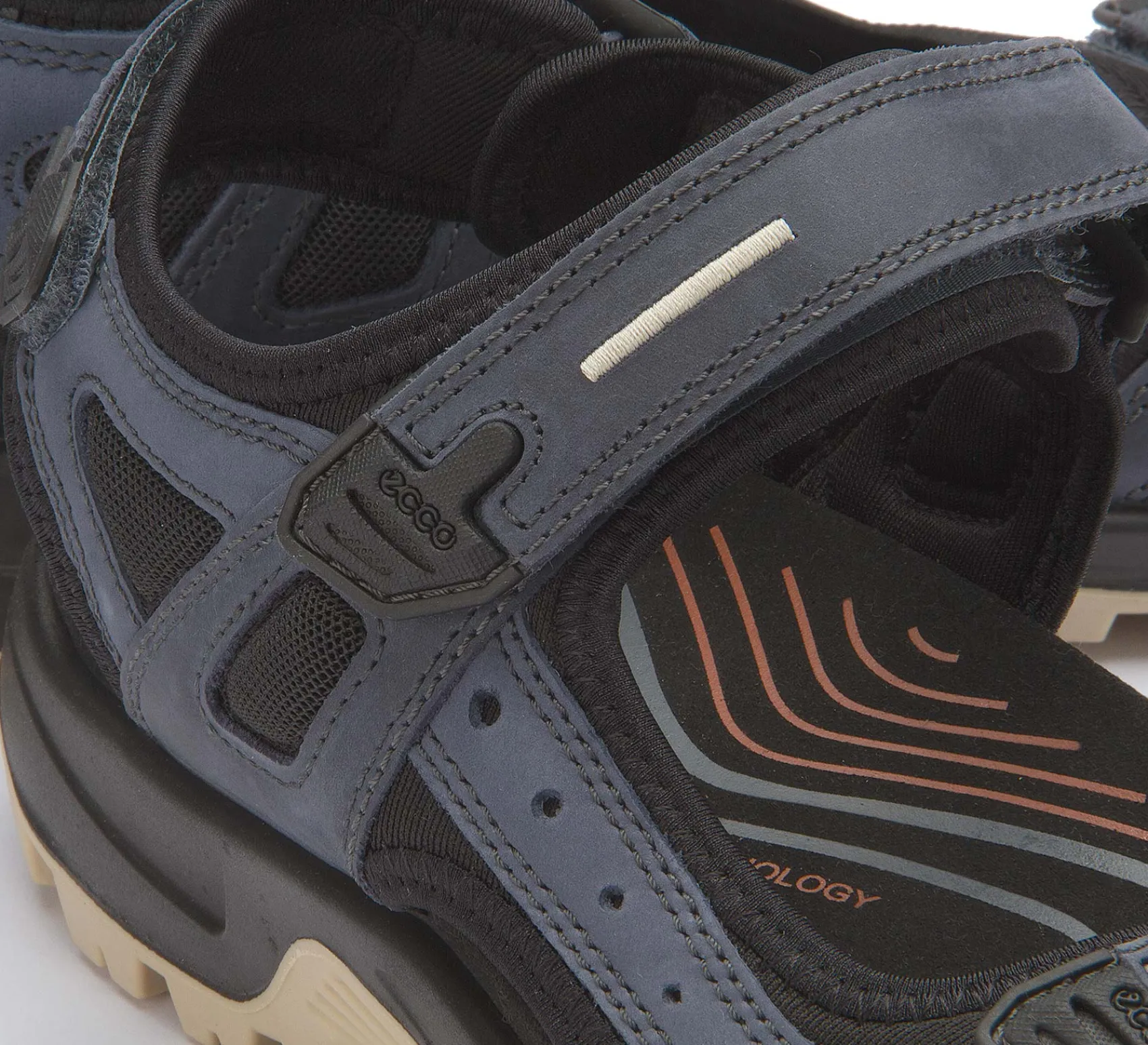 Sandalen|Outdoor|Ecco Sandale in Übergrößen Blau