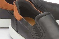 Slipper|Ecco Slip On in Übergrößen Schwarz
