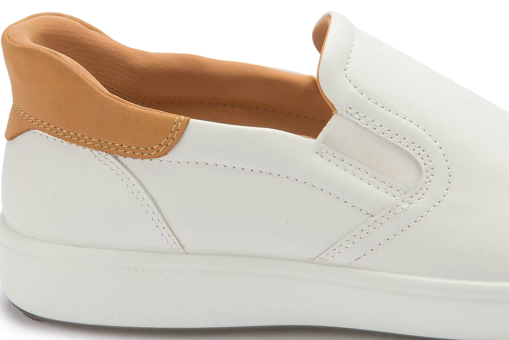 Sneaker|Slipper|Ecco Slip On in Übergrößen Weiß