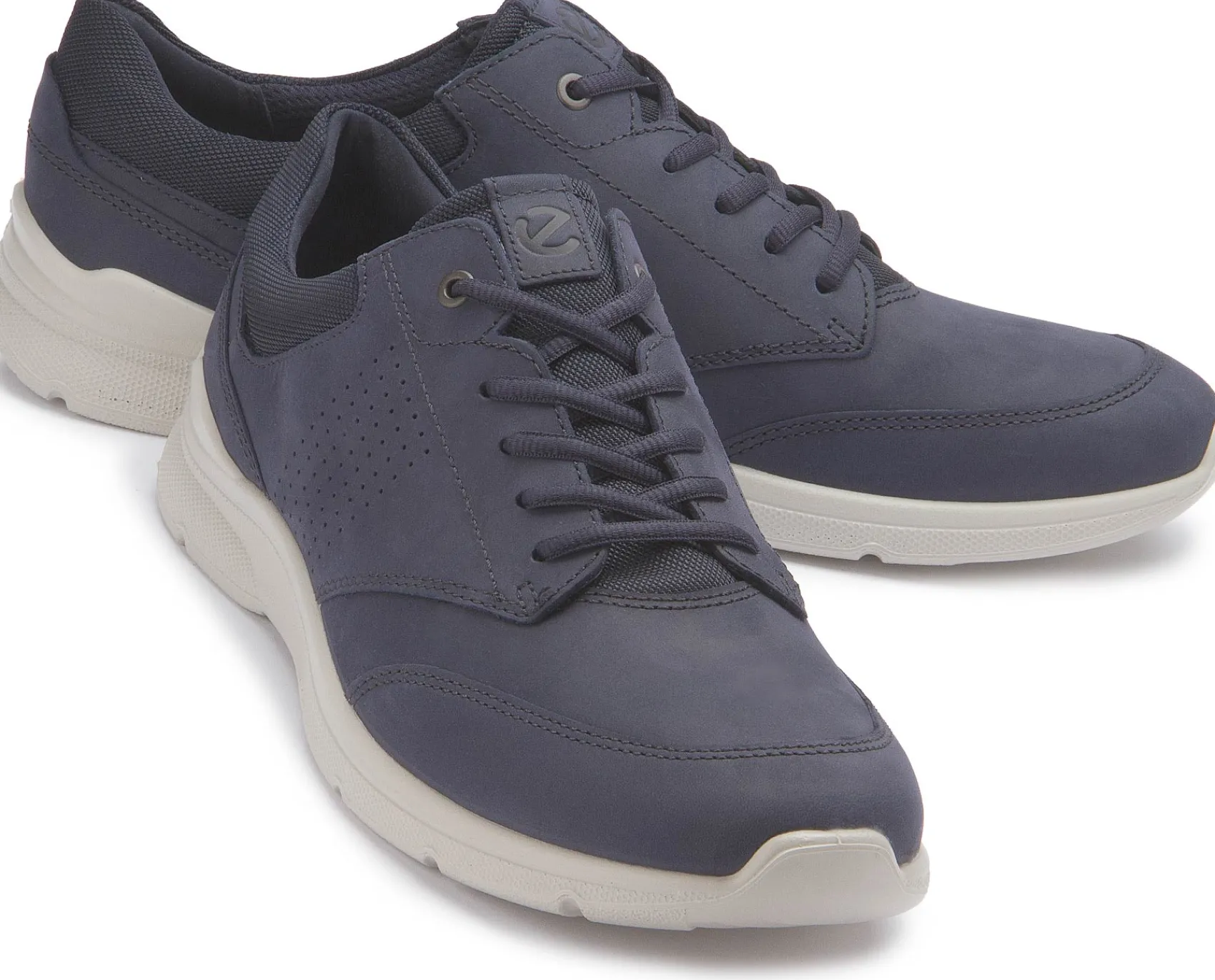 Sneaker|Schnürschuhe|Ecco Sneaker in Übergrößen Blau