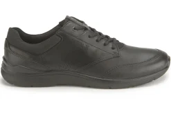 Sneaker|Schnürschuhe|Ecco Sneaker in Übergrößen Schwarz