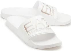 Sandalen|Pantoletten|Armani Damen Emporio Armani Sandale in Übergrößen Weiß