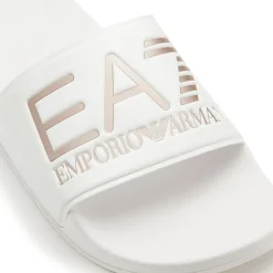 Sandalen|Pantoletten|Armani Damen Emporio Armani Sandale in Übergrößen Weiß