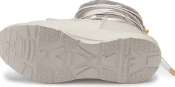 Stiefeletten|Boots|Armani Damen Emporio Armani Schneestiefel in Übergrößen Silber
