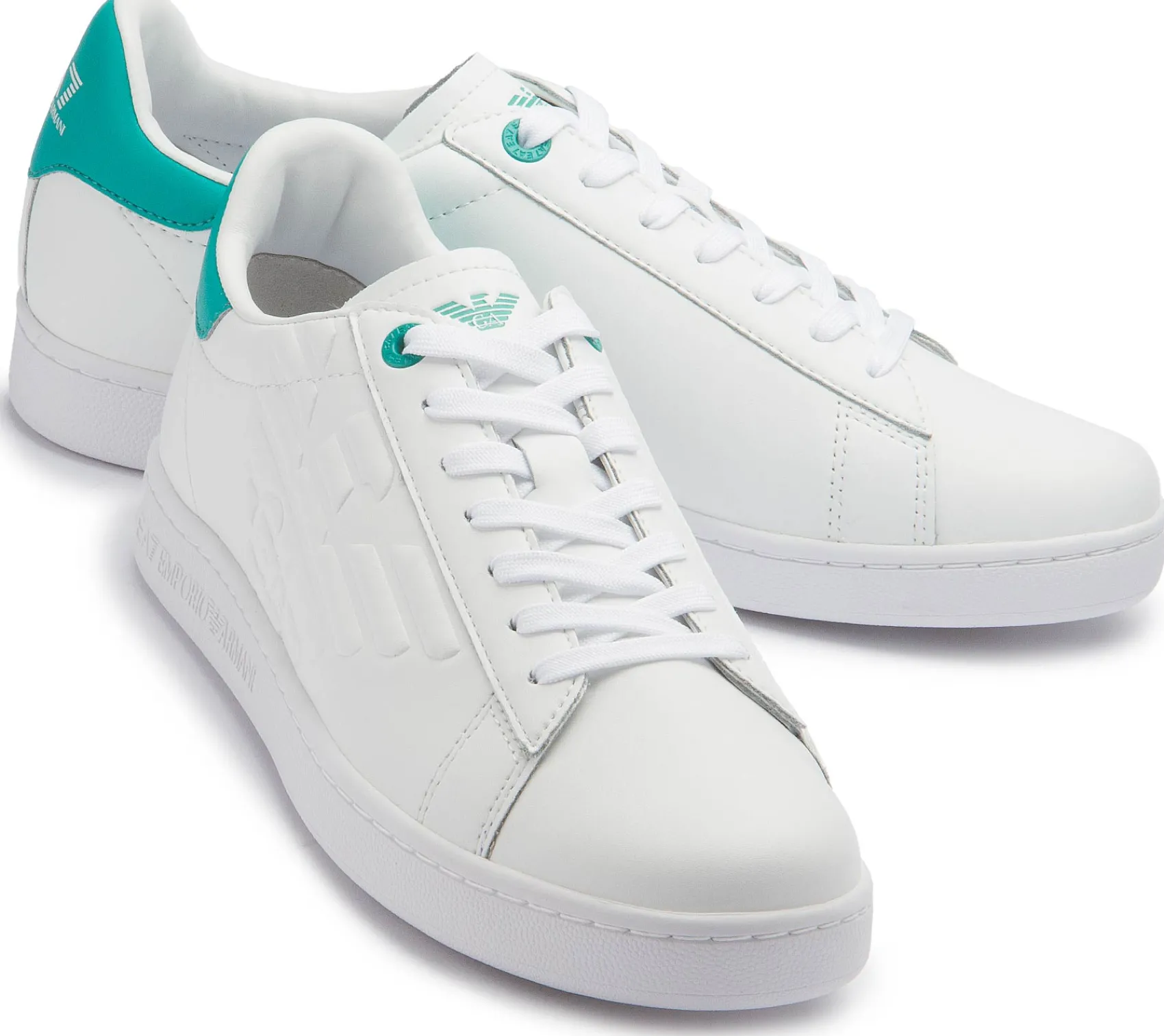 Sneaker|Schnürschuhe|Armani Damen Emporio Armani Sneaker in Übergrößen Weiß