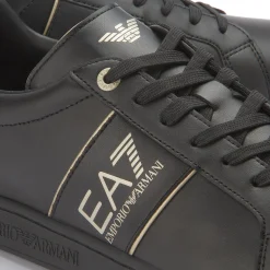 Schnürschuhe|Sneaker|Armani Emporio Sneaker in Übergrößen Schwarz