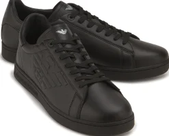 Sneaker|Schnürschuhe|Armani Emporio Sneaker in Übergrößen Schwarz