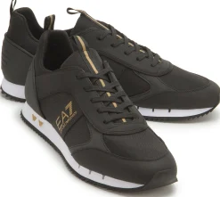 Sneaker|Schnürschuhe|Armani Emporio Sneaker in Übergrößen Schwarz