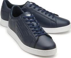Sneaker|Schnürschuhe|Armani Emporio Sneaker in Übergrößen Blau