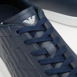 Sneaker|Schnürschuhe|Armani Emporio Sneaker in Übergrößen Blau