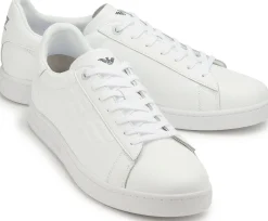 Sneaker|Schnürschuhe|Armani Emporio Sneaker in Übergrößen Weiß