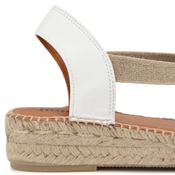 Espadrilles|Sandalen|Horsch Schuhe Espadrilles in Übergrößen Weiß