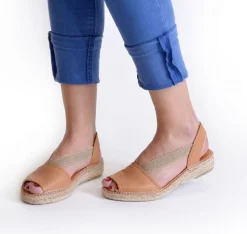 Espadrilles|Sandalen|Horsch Schuhe Espadrilles in Übergrößen Braun