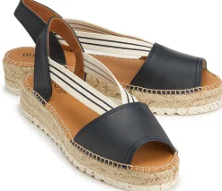 Espadrilles|Sandalen|Horsch Schuhe Espadrilles in Übergrößen Blau