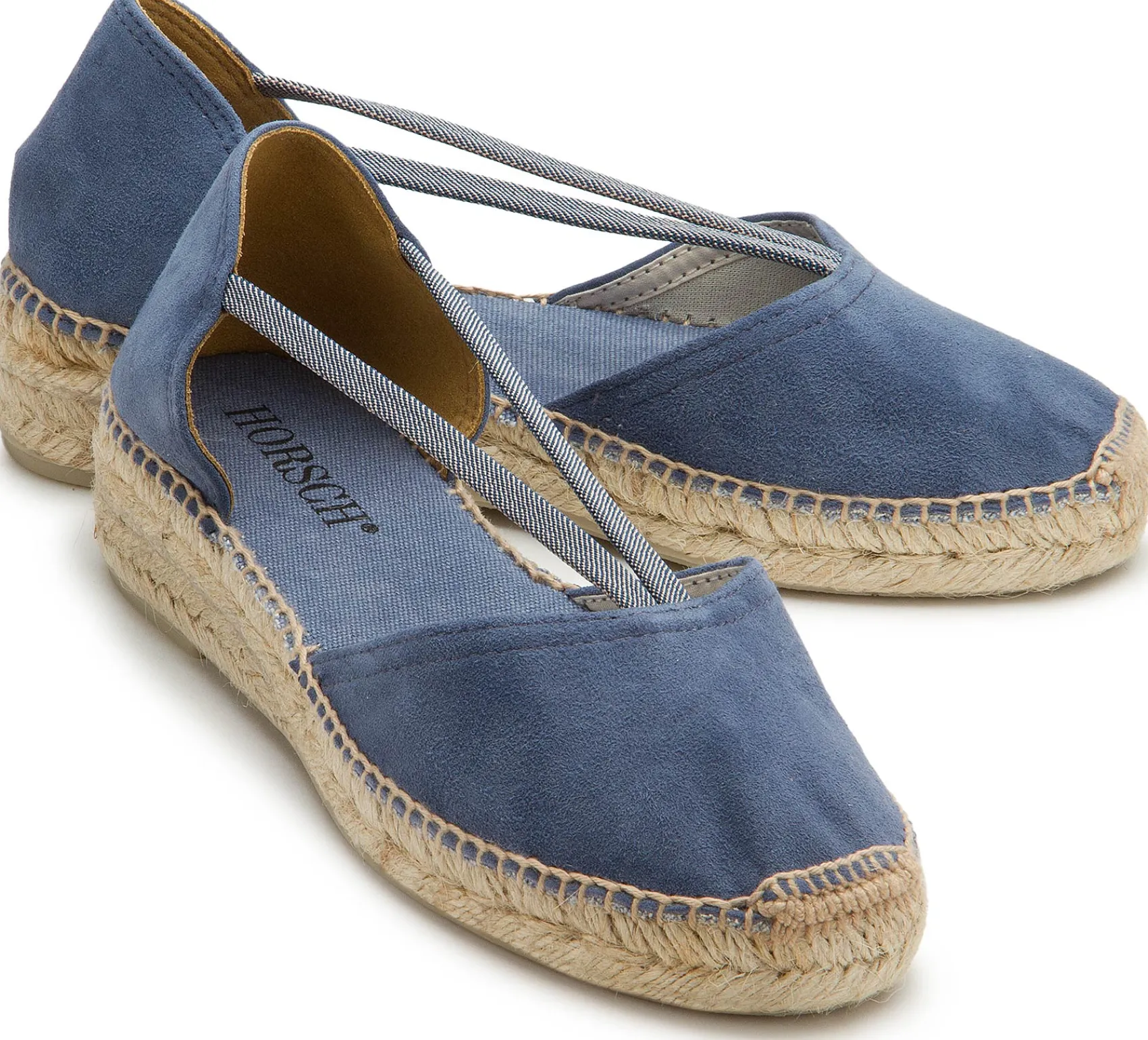 Espadrilles|Sandalen|Horsch Schuhe Espadrilles in Übergrößen Blau