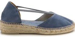 Espadrilles|Sandalen|Horsch Schuhe Espadrilles in Übergrößen Blau