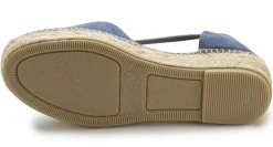 Espadrilles|Sandalen|Horsch Schuhe Espadrilles in Übergrößen Blau