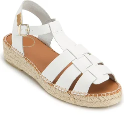 Espadrilles|Sandalen|Horsch Schuhe Espadrilles in Übergrößen Weiß