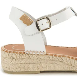 Espadrilles|Sandalen|Horsch Schuhe Espadrilles in Übergrößen Weiß