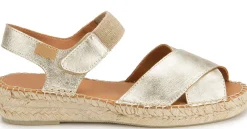 Espadrilles|Sandalen|Horsch Schuhe Espadrilles in Übergrößen Gold