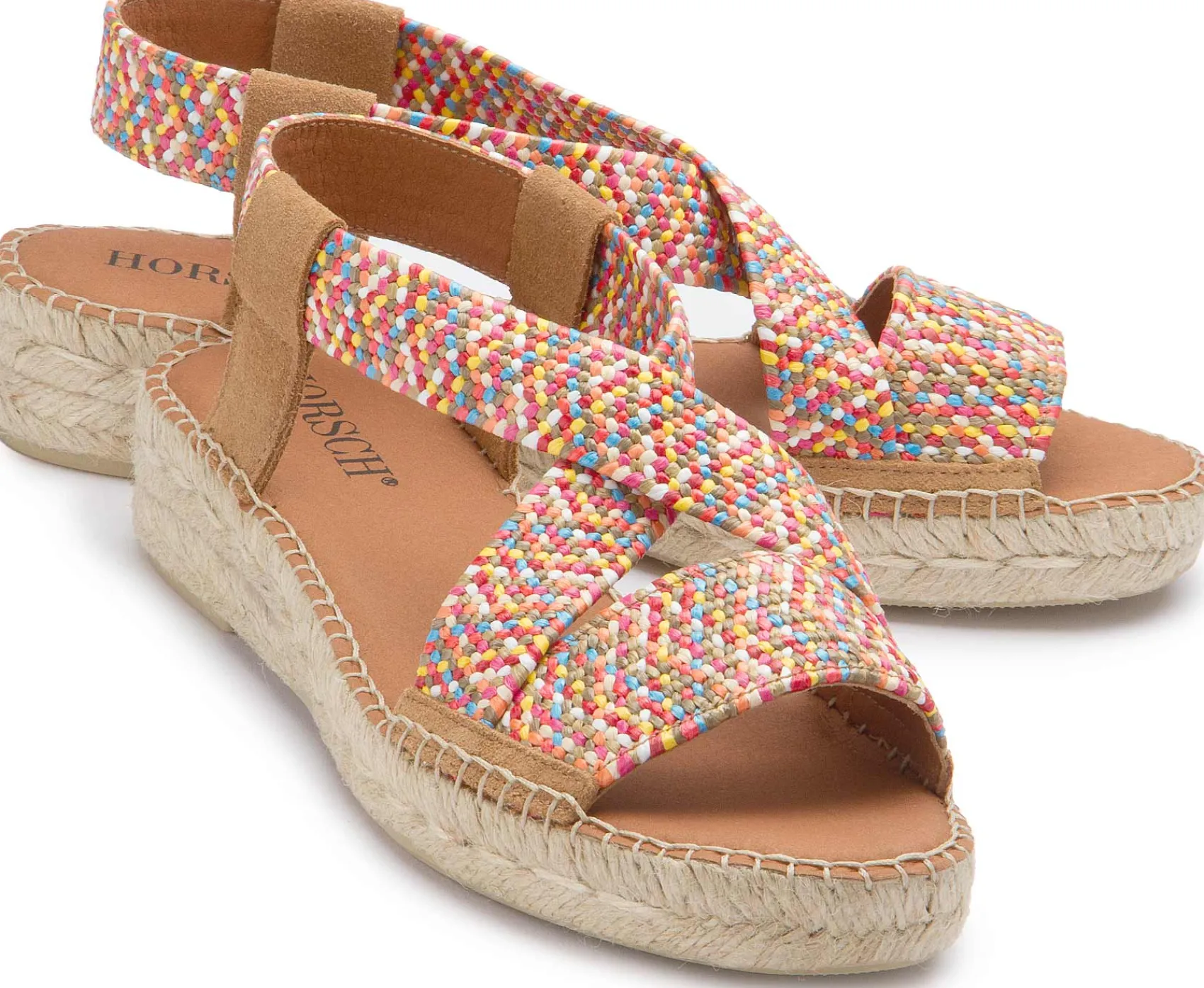 Espadrilles|Sandalen|Horsch Schuhe Espadrilles in Übergrößen Multicolor