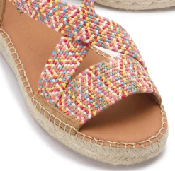 Espadrilles|Sandalen|Horsch Schuhe Espadrilles in Übergrößen Multicolor