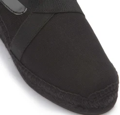 Espadrilles|Sandalen|Horsch Schuhe Espadrilles in Übergrößen Schwarz