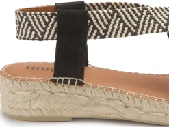 Espadrilles|Sandalen|Horsch Schuhe Espadrilles in Übergrößen Schwarz