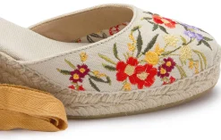 Espadrilles|Sandalen|Horsch Schuhe Espadrilles in Übergrößen Beige
