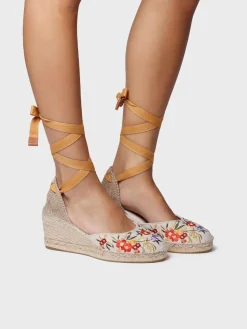Espadrilles|Sandalen|Horsch Schuhe Espadrilles in Übergrößen Beige