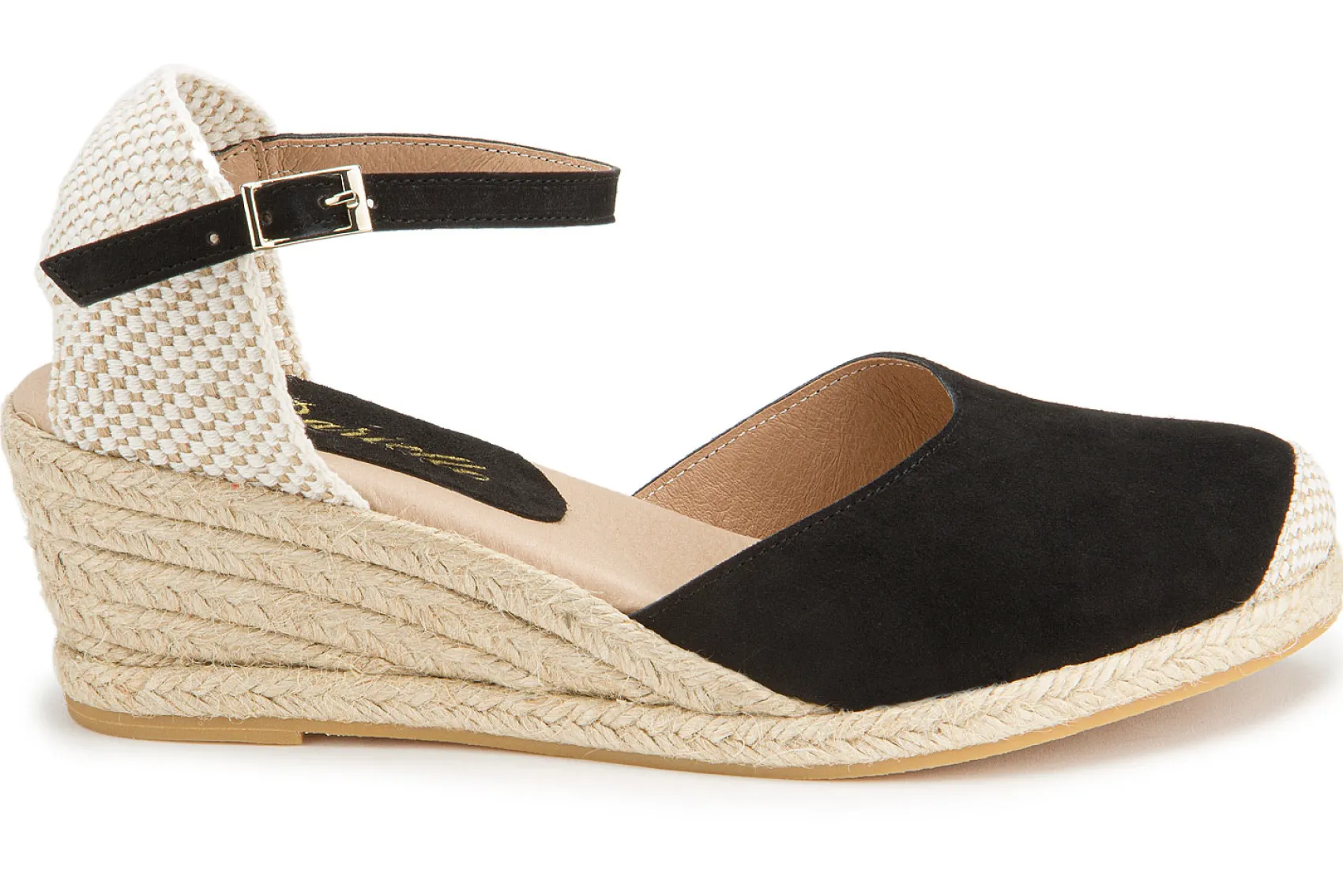 Espadrilles|Sandalen|Horsch Schuhe Espadrilles in Übergrößen Schwarz