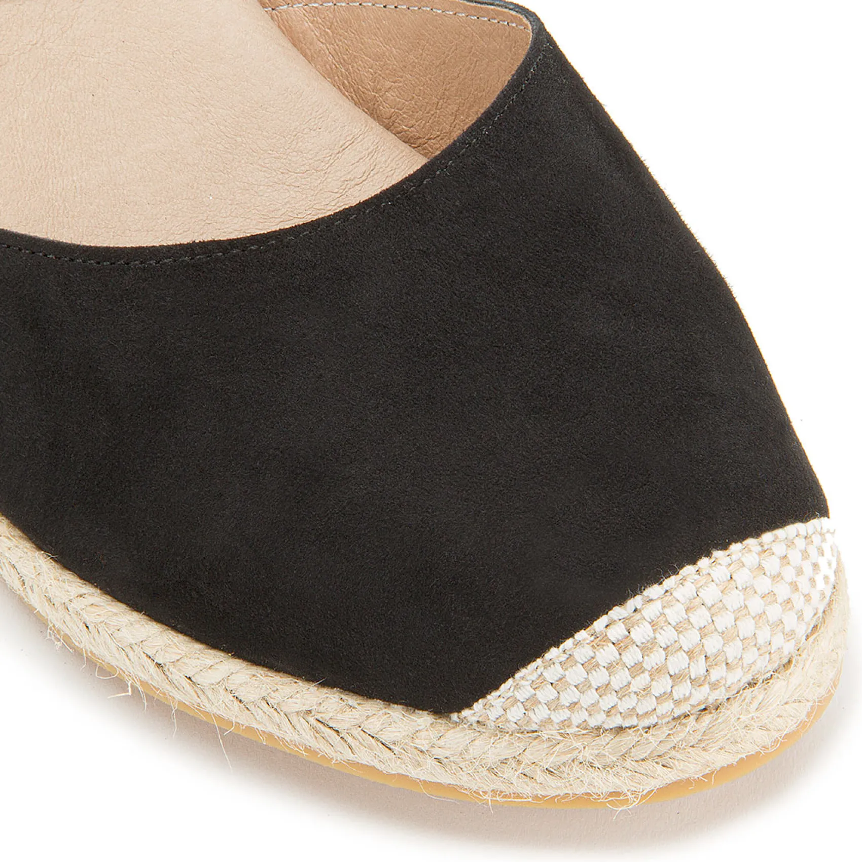 Espadrilles|Sandalen|Horsch Schuhe Espadrilles in Übergrößen Schwarz