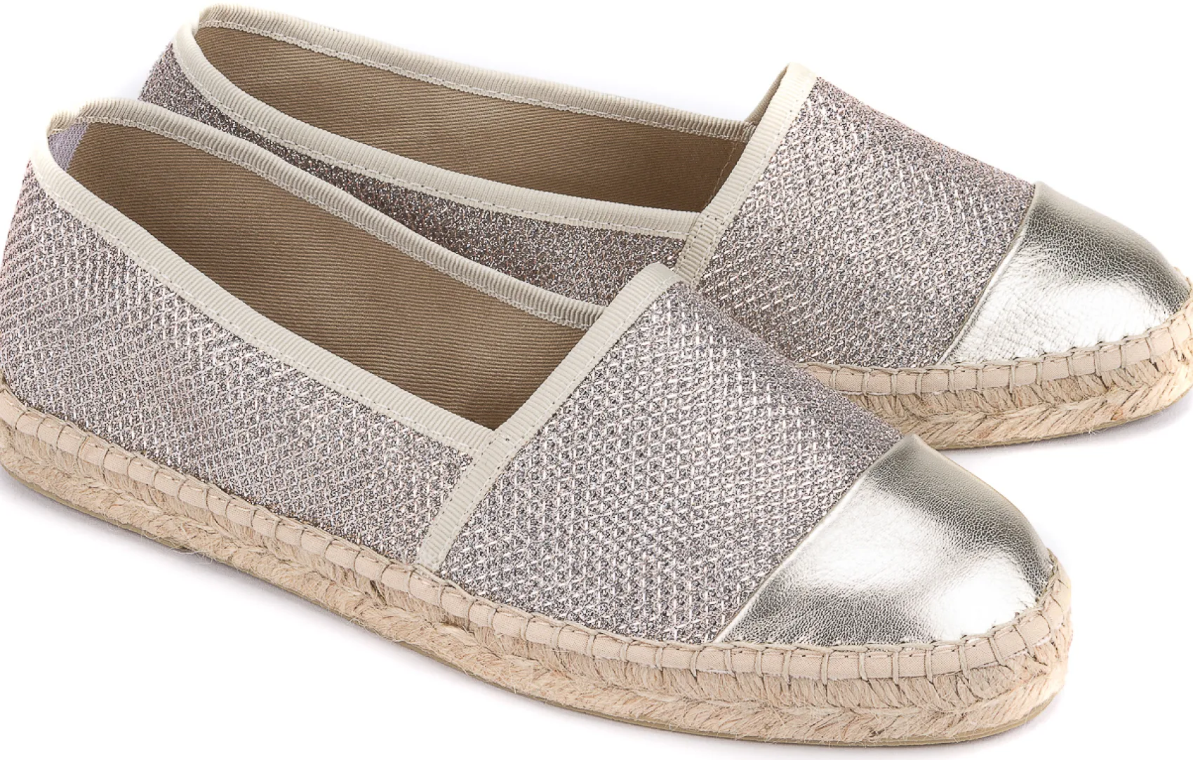 Espadrilles|Slipper|Horsch Schuhe Espadrilles in Übergrößen Gold