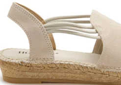Espadrilles|Sandalen|Horsch Schuhe Espadrilles in Übergrößen Beige