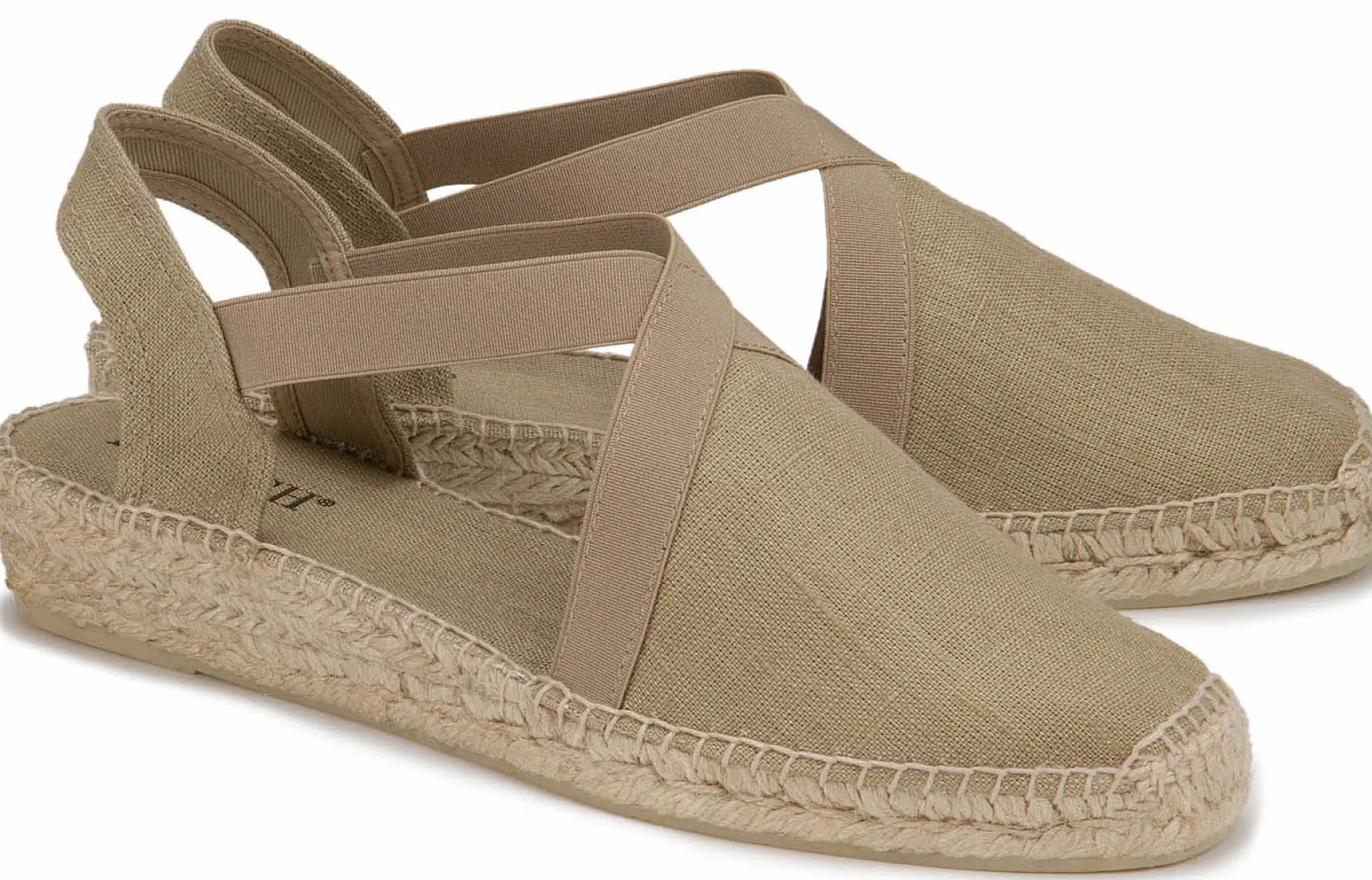 Espadrilles|Sandalen|Horsch Schuhe Espadrilles in Übergrößen Beige