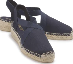Espadrilles|Sandalen|Horsch Schuhe Espadrilles in Übergrößen Blau